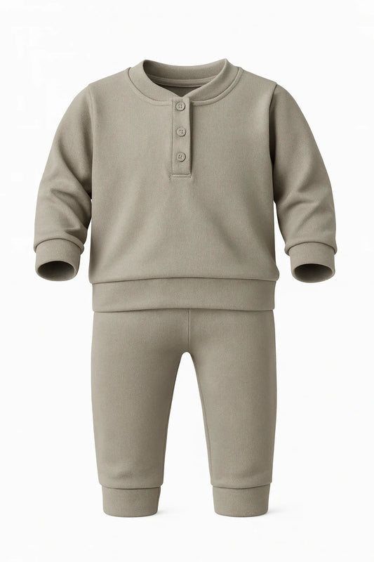 Two-Piece Henley Set