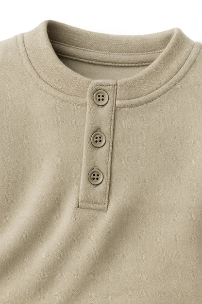 Two-Piece Henley Set