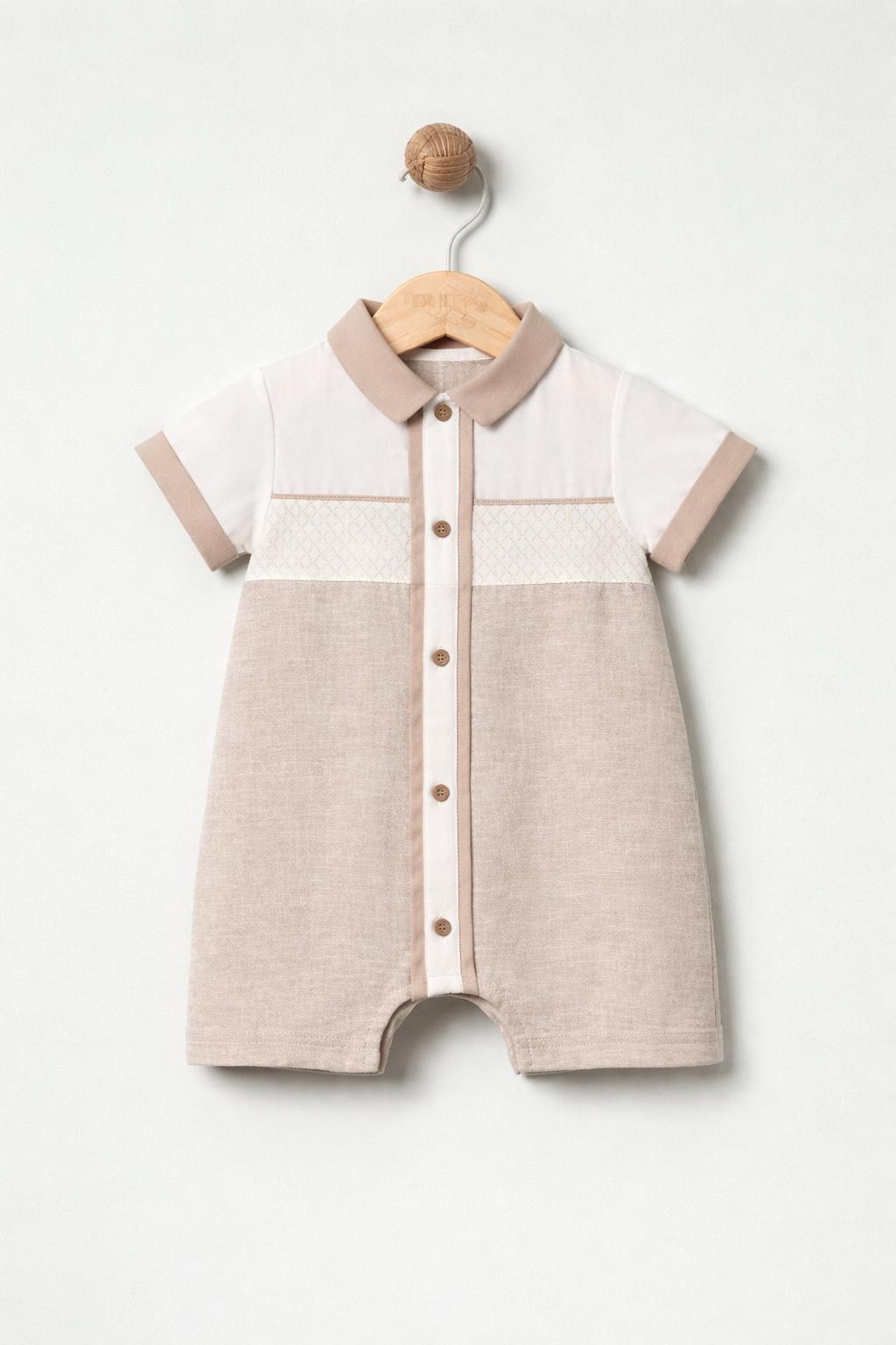 Beige Classic Romper