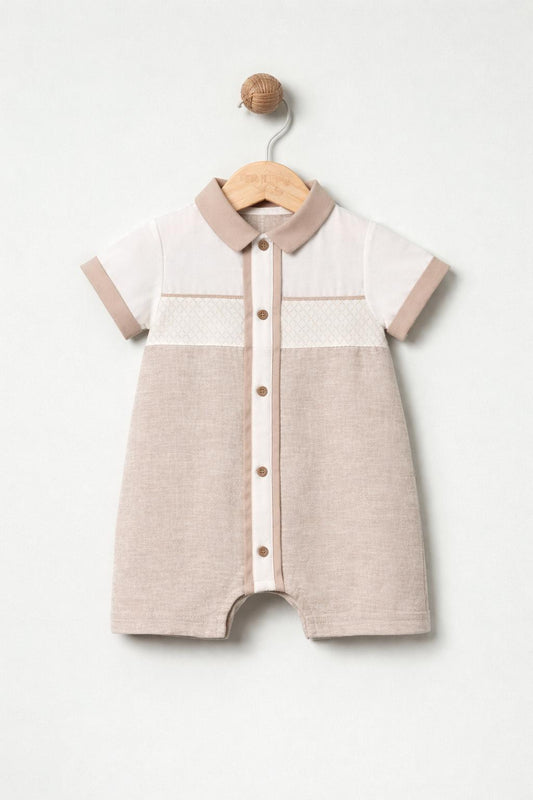 Beige Classic Romper