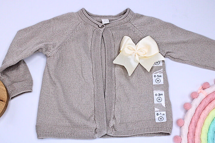 Baby Girl Fashion 3 Pieces Taupe Set