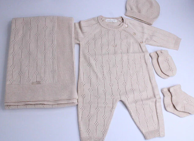 Baby Boy Beige Set of 5 Pieces