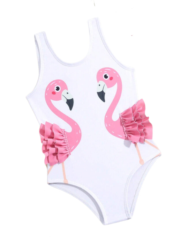 Flamingo Print One Piece