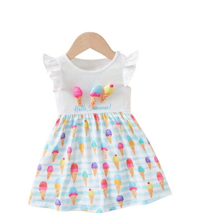 Ice Cream Kids Dress