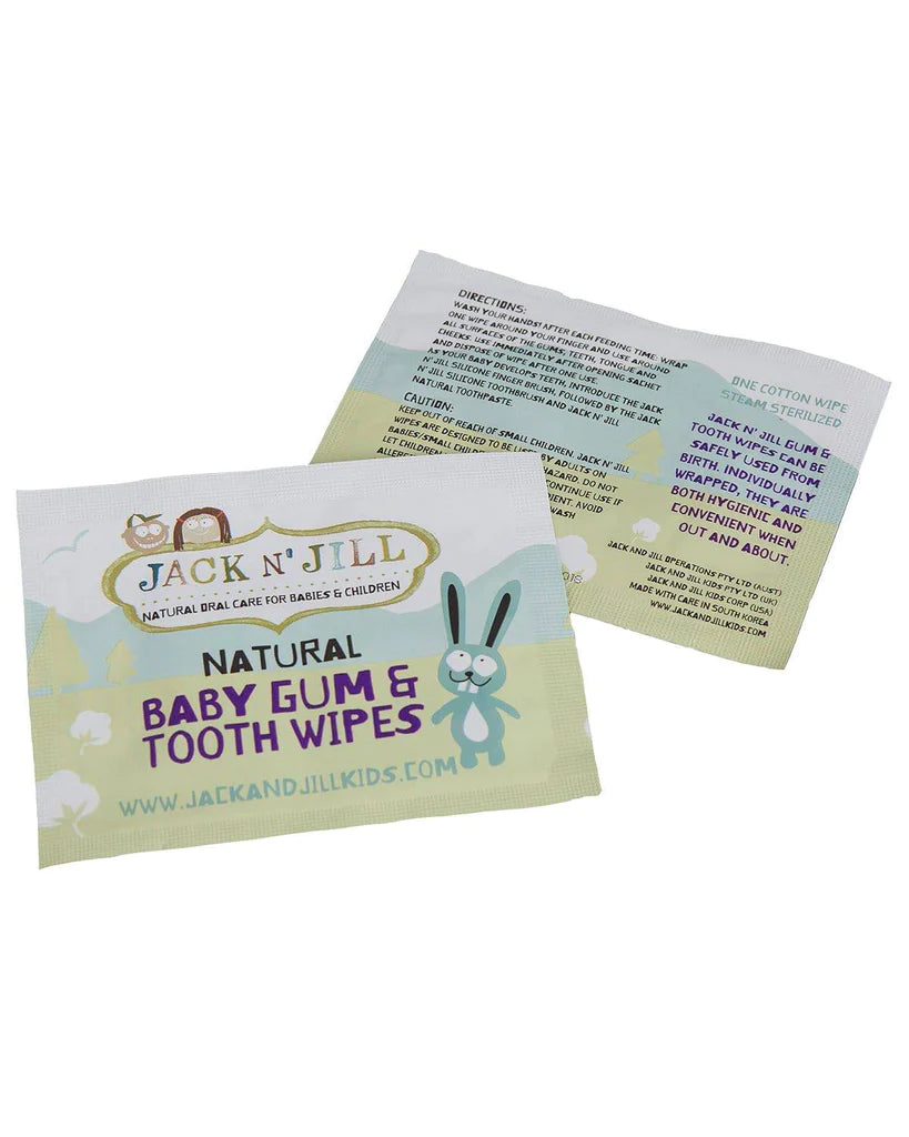 Natural Baby Gum & Tooth Wipes - 25 Pack